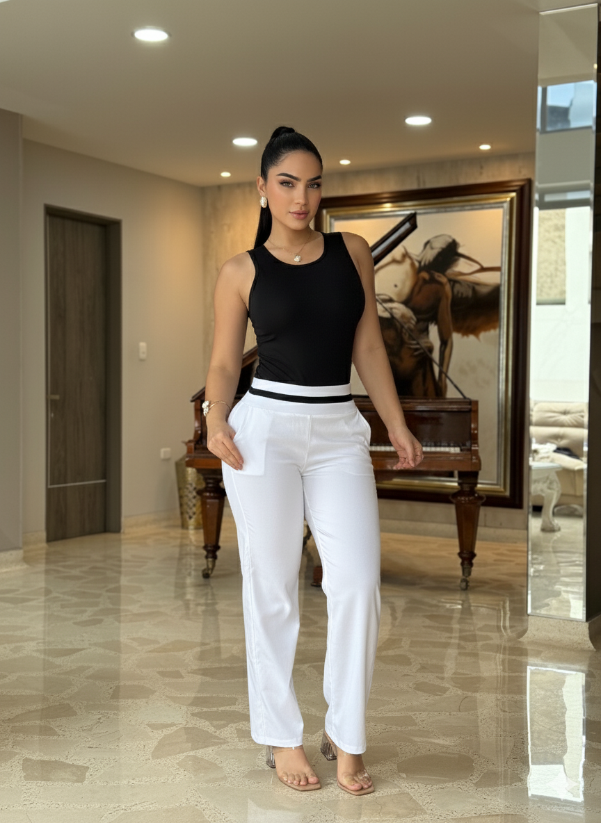 Pantalón Paula (Color: Blanco)